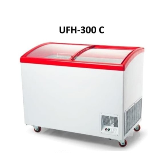 Maspion Chest Freezer Sliding Glass 300 Liter Uchida UFH-300CFK UFH 300CFK 300C
