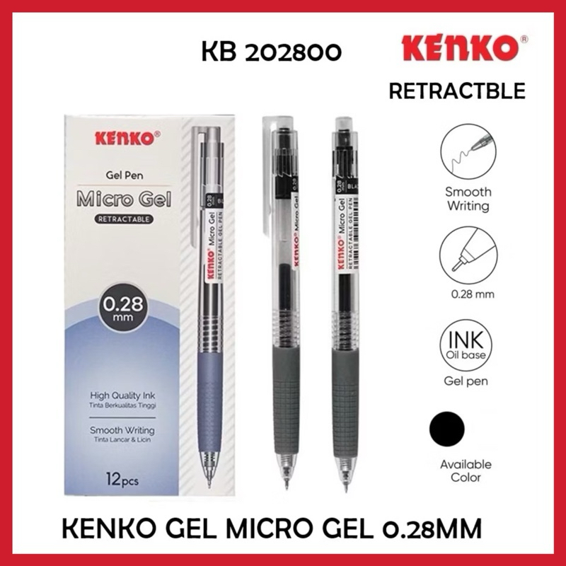 

PULPEN PEN GEL KENKO MICROGEL 0,28MM GROSIR