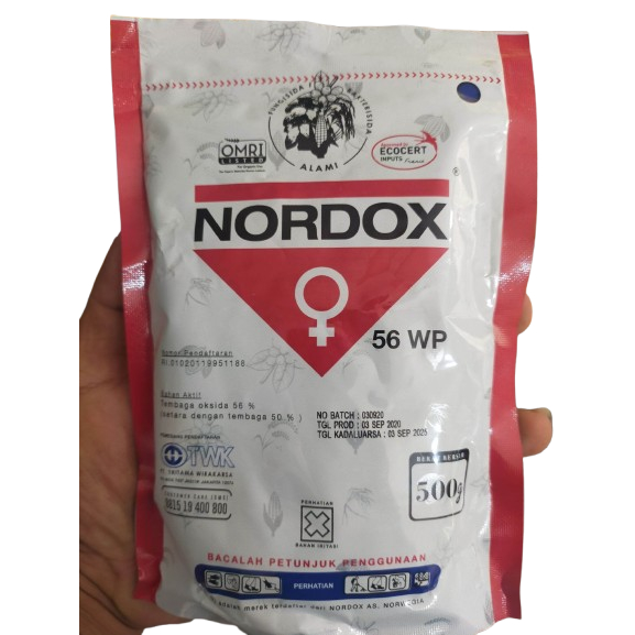 Fungisida Bakterisida alami Nordox 56 WP-500 gr