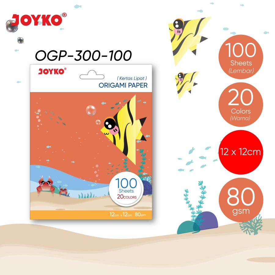 

Origami Paper Kertas Lipat Seni Joyko OGP-300 12 x 12 cm - PC
