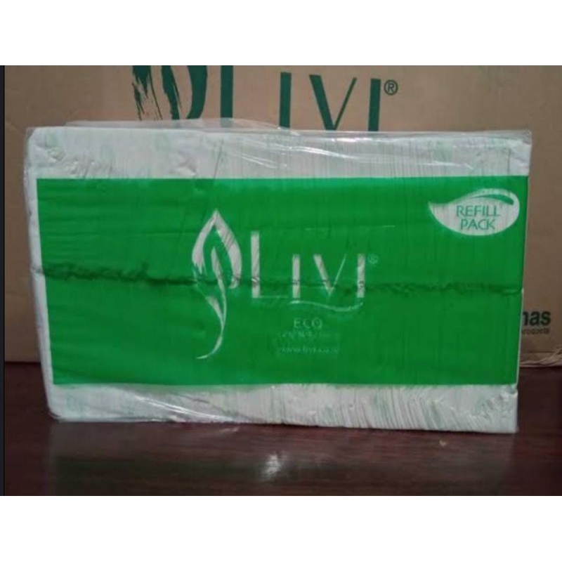 Tissue Livi Pop up Eco Facial 1000 gram/ 1kg Tisu Livi Eco Pop up Refill