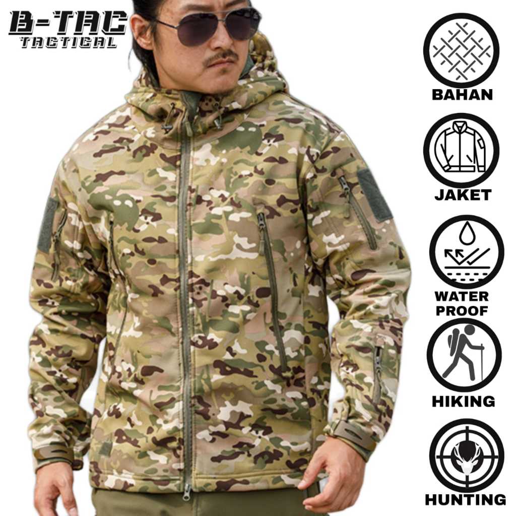 [J.Tad Multicame] Jaket Pria Jaket Tad tactical jaket tad import jaket tad waterproof jaket outdoor 