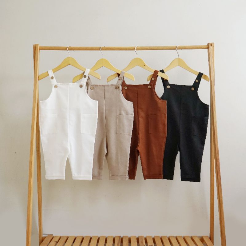 Elrasyakids Elzurio Overall Baby Overall Linen bayi baju kodok bayi baju kodok anak baju monyet bayi