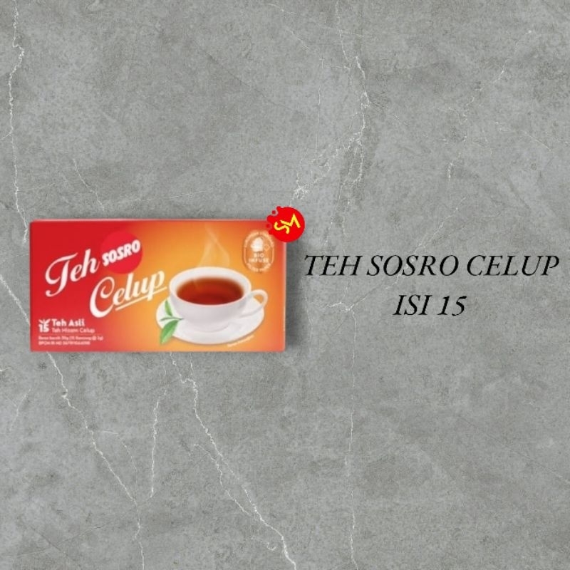 

Teh sosro celup isi 100, 50, 25, 15