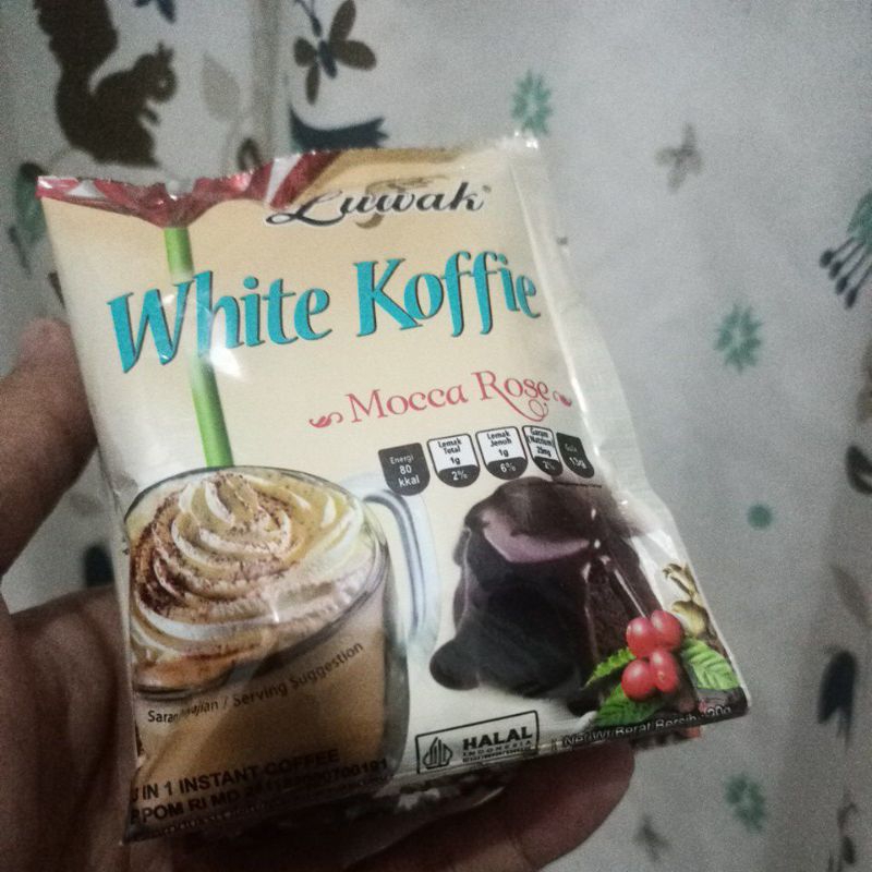 

Luwak White Koffie Mocca Rose 3 in 1 dapat 5 sachet
