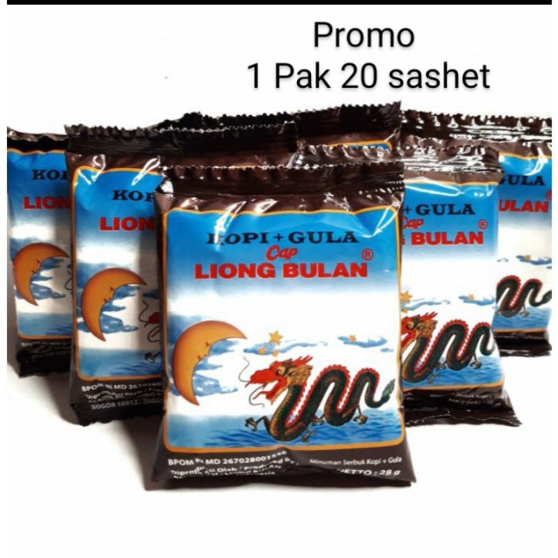 

Kopi Liong+Gula 1 Pak Isi 20 Pcs