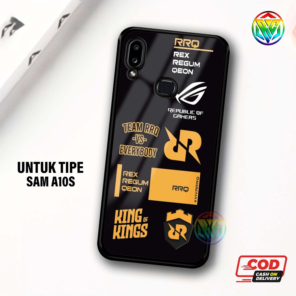 Real Case Samsung A10S  Terbaru Case kilau - New Case Glossy casing Hp Samsung A10S  [Motif RRQ] - H