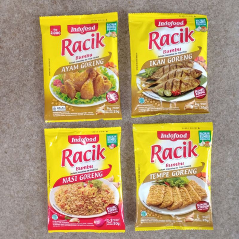 

Bumbu racik Indofood 1 renceng 10 pcs /bumbu racik /indofood