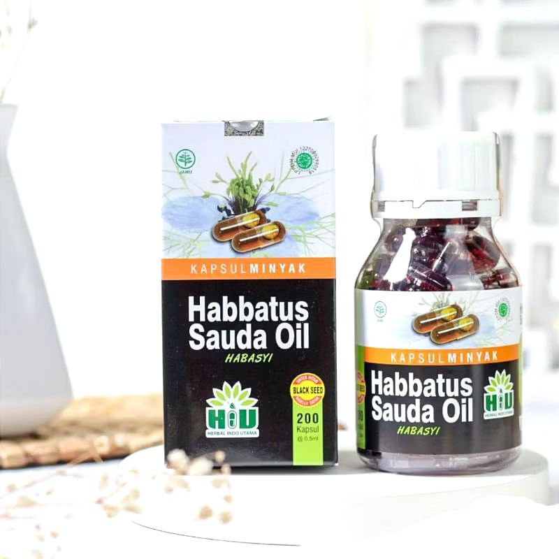 HABBATUSAUDA OIL HIU 200 KAPSUL - Habbatussauda Minyak