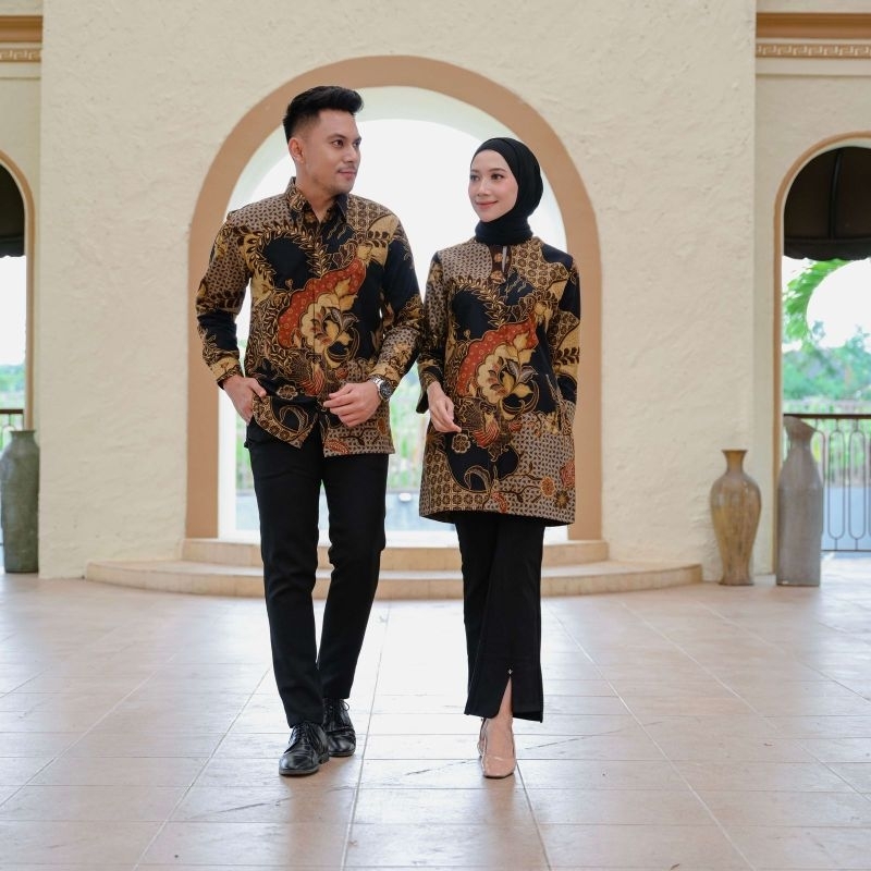 Batik couple terbaru/batik seragam kerja