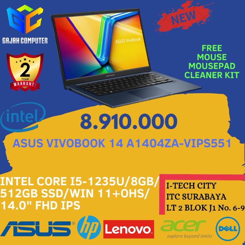 ASUS VIVOBOOK 14 A1404ZA - VIPS551