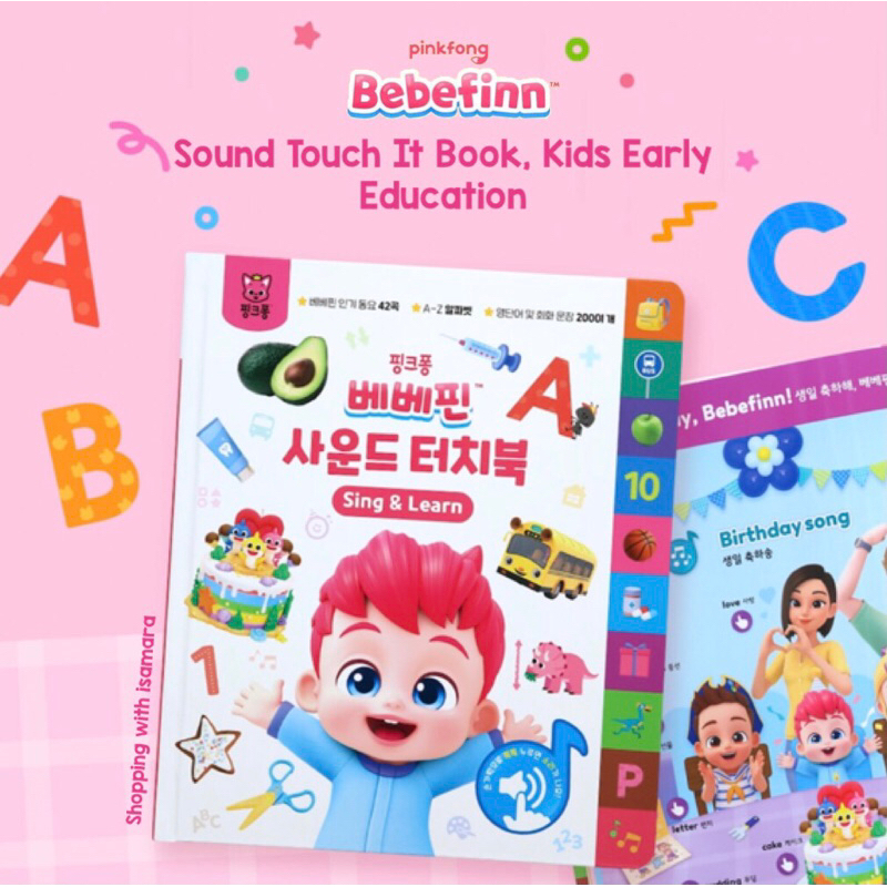 Pinkfong Bebefinn Sound Touch It Book, Kids Early Education / Sound Book