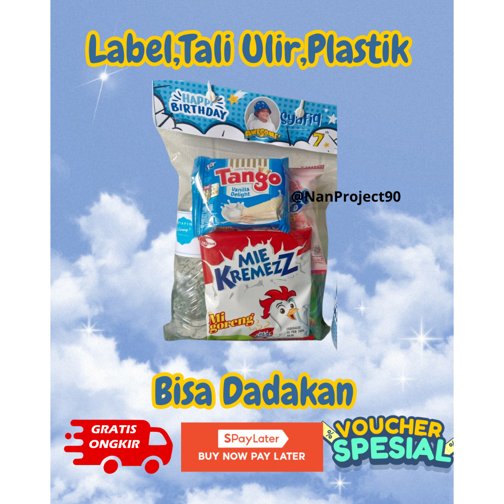 

Label Bingkisan Ultah /Gathering (Hanya Label,Tali Ulir dan Plastik) Bisa Dadakan