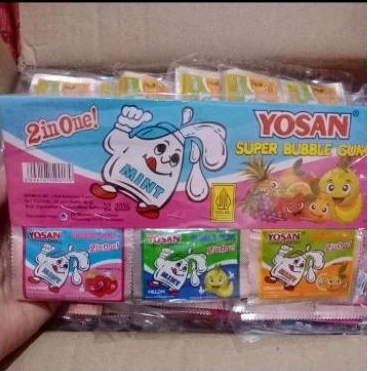 

Yosan Permen Karet 2in1 isi 24pcs