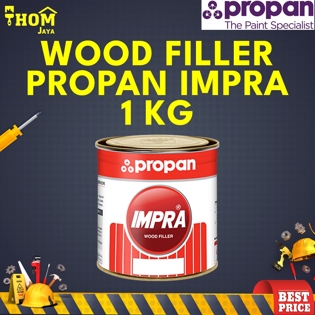 DEMPUL KAYU / PLAMIR KAYU / DEMPUL DUCO - 1KG - PROPAN IMPRA WOOD FILLER