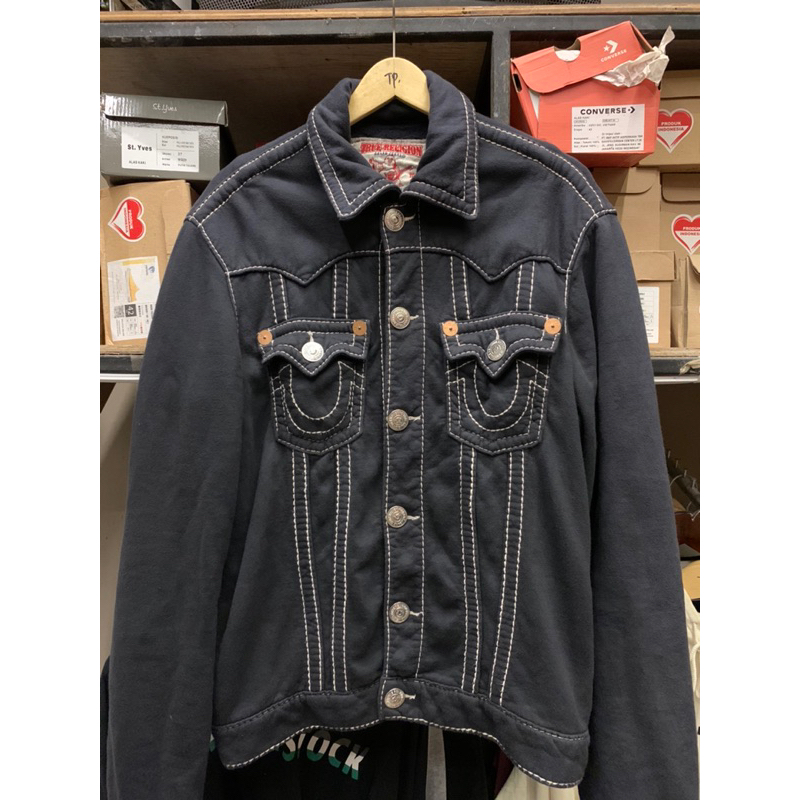 jaket jeans true religion