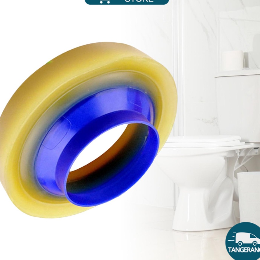 KI3 Karet Closet Duduk Universal Konektor Flange Offset Toilet  Toilet Gasket Pipa Kloset