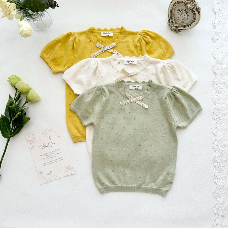 Chyntia Knit Top/ Atasan Anak Perempuan/ Baju Knit Anak Perempuan/ Top Anak Perempuan