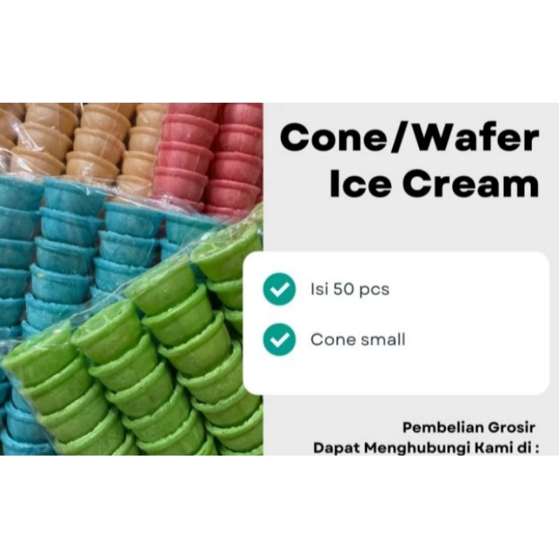 Cone /Cuncum/opak Es Krim/Cone Ice Cream/Es krim kecil/Small