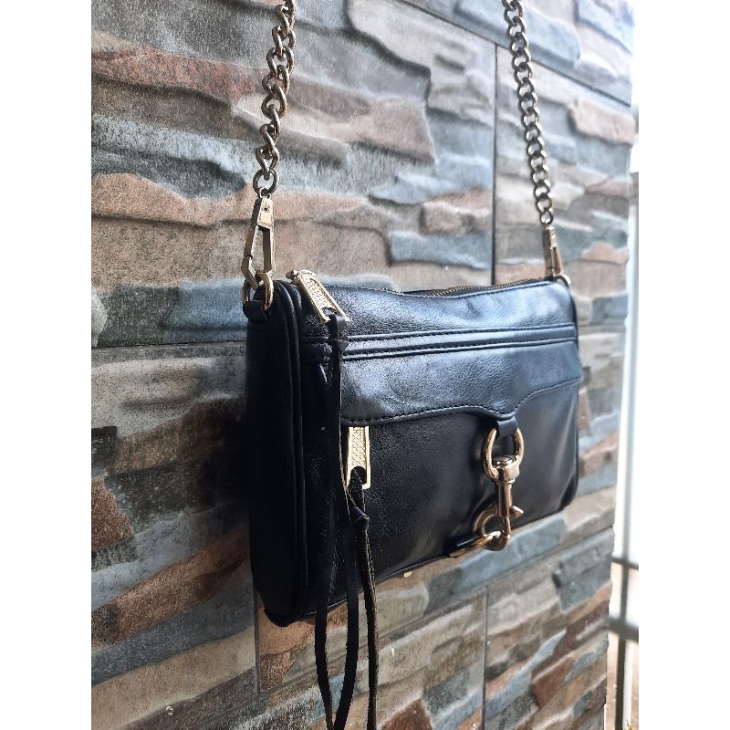 Slingbag Hitam REBECCA MINKOF - TAS PRELOVED BRANDED ORIGINAL