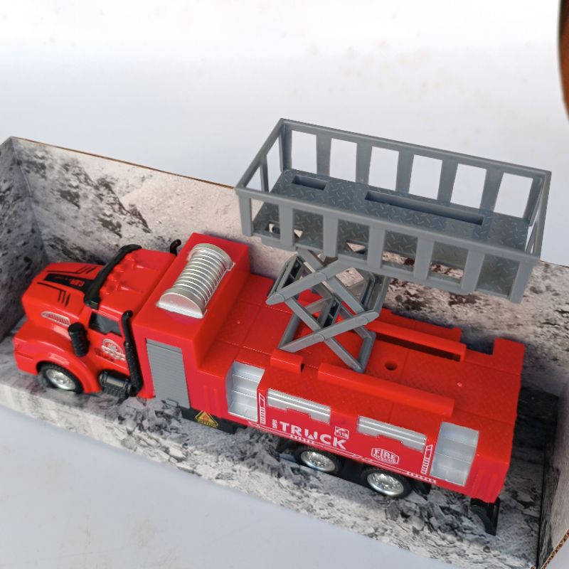 HKO Truk Tangga Silang Dinas Pekerjaan Umum Diecast Truk Mainan