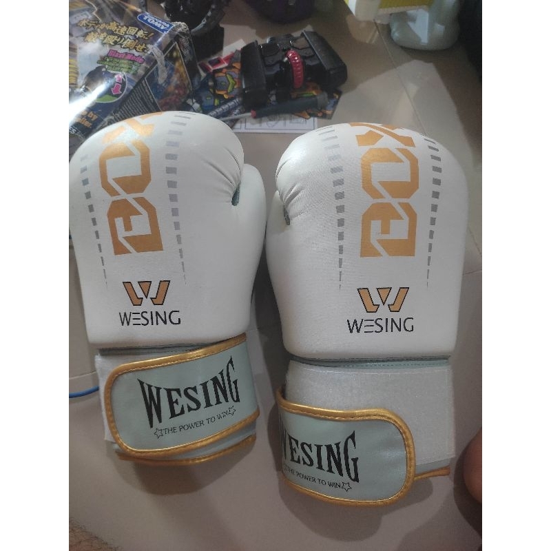 wesing boxing gloves white / sarung tangan tinju wexing