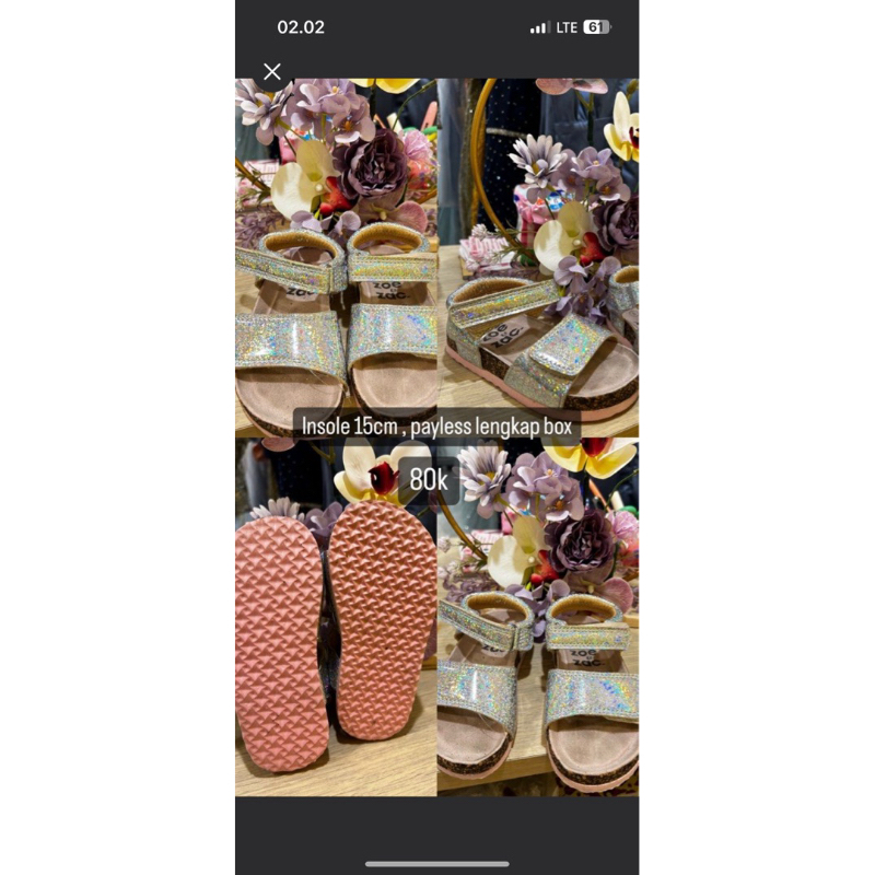sendal anak zoe/ payless