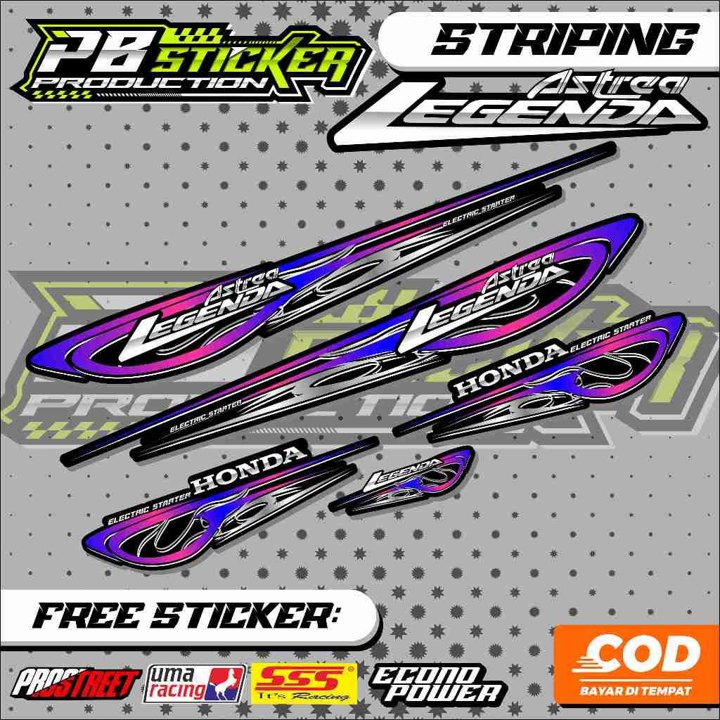 STRIPING HONDA ASTREA LEGENDA  / STRIPING VARIASI ASTREA LEGENDA ABSTRAK