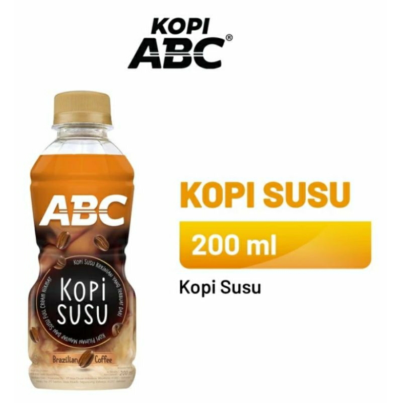 

ABC kopi susu botol ready to drink 200ml