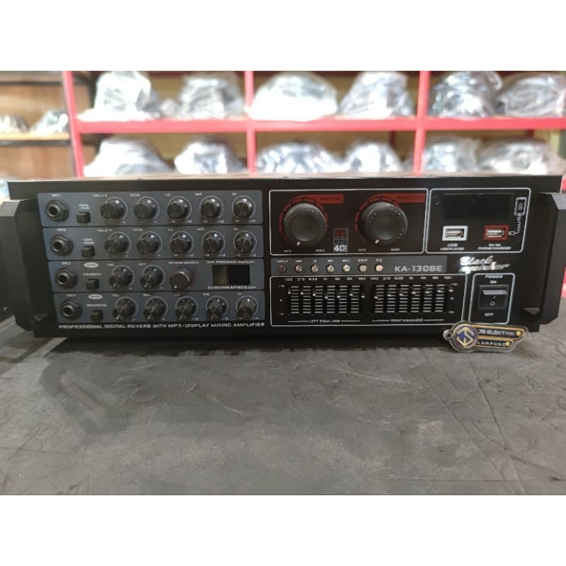 POWER AMPLI BLACK SPIDER KA130BE ΚΑ130 ΒΕ ΚΑ 130 BE NEW MODEL 99 DSPGARANSI RESMI ORIGINAL