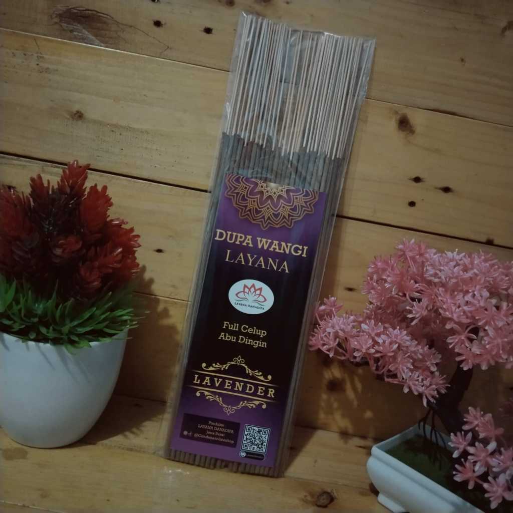 Dupa Wangi Hio Aroma Terapi Tahan Lama Aroma Lavender Layana Ukuran 110 Gram