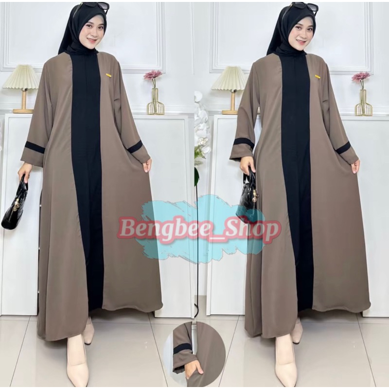 ABAYA AIRA MAXY // GAMIS SYAR'I CRINCLE AIRFLOW // LD 120 // GAMIS TURKI ABAYA ARAB