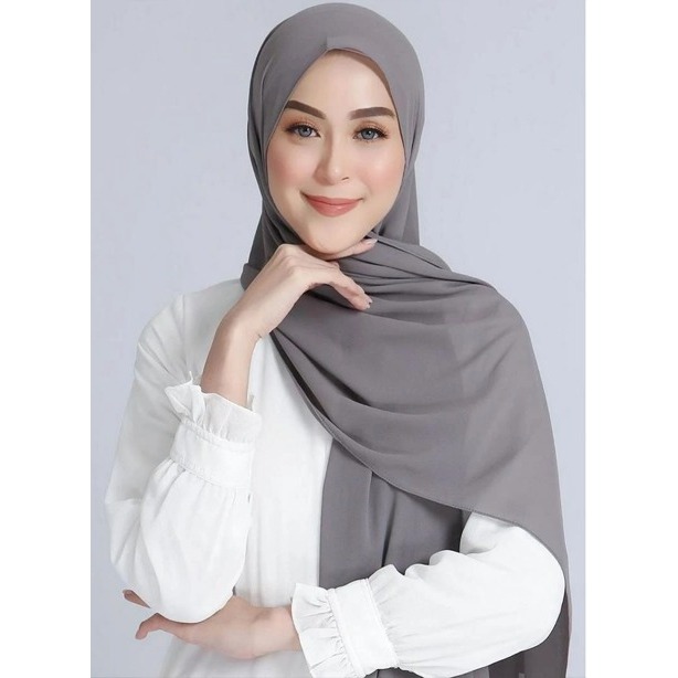 HIJAB PASHMINA BAHAN CRINKLE AIRFLOW TEBAL PAKAIAN MUSLIM WANITA HARGA TERJANGKAU