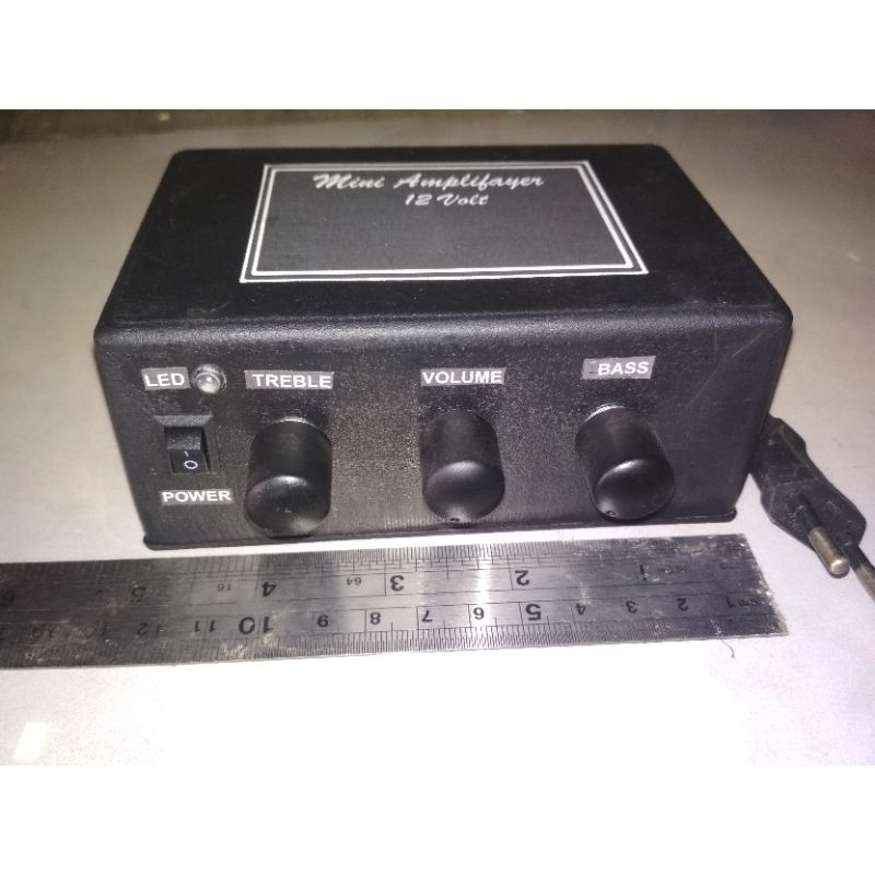 Ampli mini rakitan 12volt 30watt x 2,tanpa Psu.