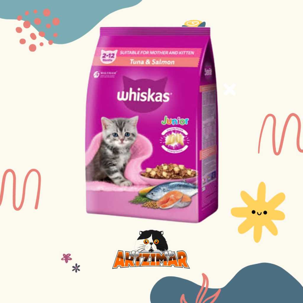 Whiskas Junior Tuna Salmon 1,1kg Makanan Kucing Whiskas Junior