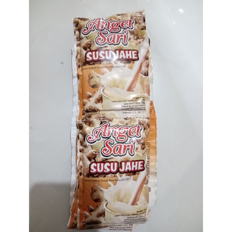 

Anget sari susu jahe 1 renceng isi 10 scht