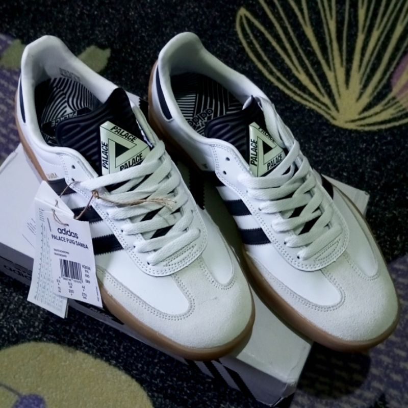 Adidas PALACE PUIG SAMBA HQ6098 White black Original