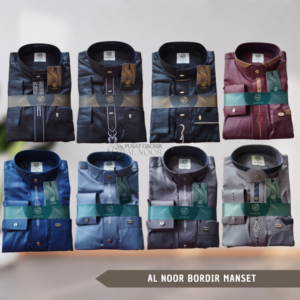 Jubah Saudi | Gamis Pria |  Jubah Al Noor Bordir Dewasa - Pusat Grosir