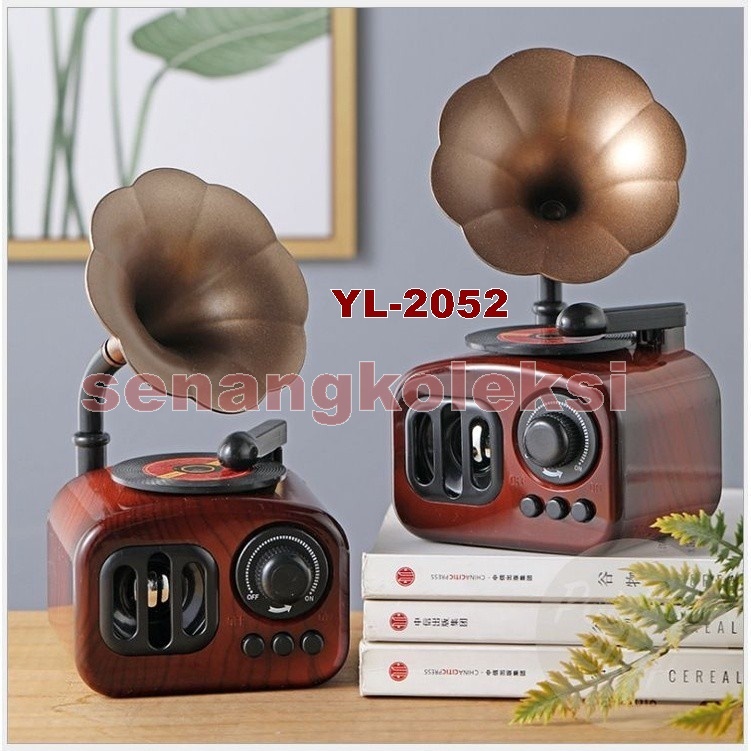 Kotak Musik Phonograph Gramophone Radio Retro Kado Unik Antik Nostalgia Music Box Ulang Tahun Weddin
