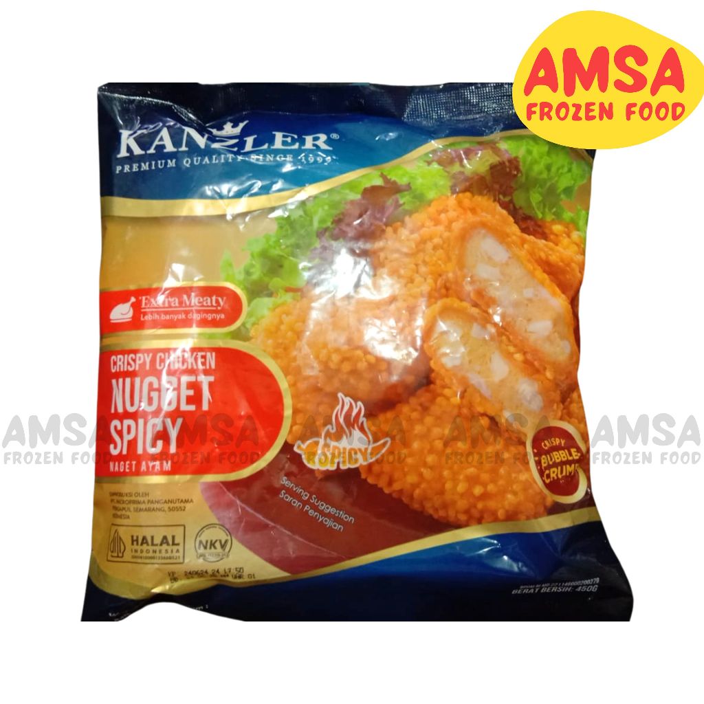 

KANZLER CRISPY CHICKEN NUGGET SPICY 450GR/NAGET KRISPI