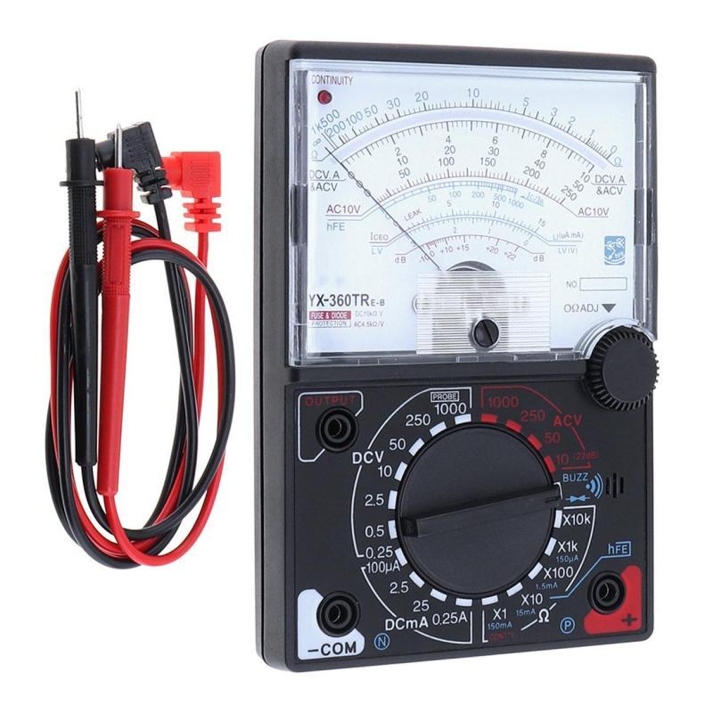 Multimeter Multitester Analog Mini Pointer Display- Black