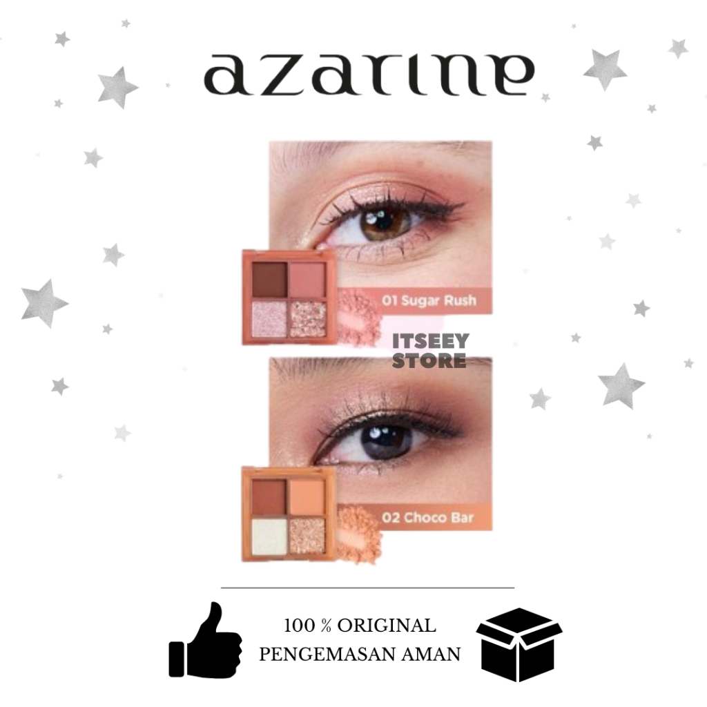 Azarine Sweet Treats Eyeshadow Smooth Blendable Pigmented Makeup Eyeshadow Azarine