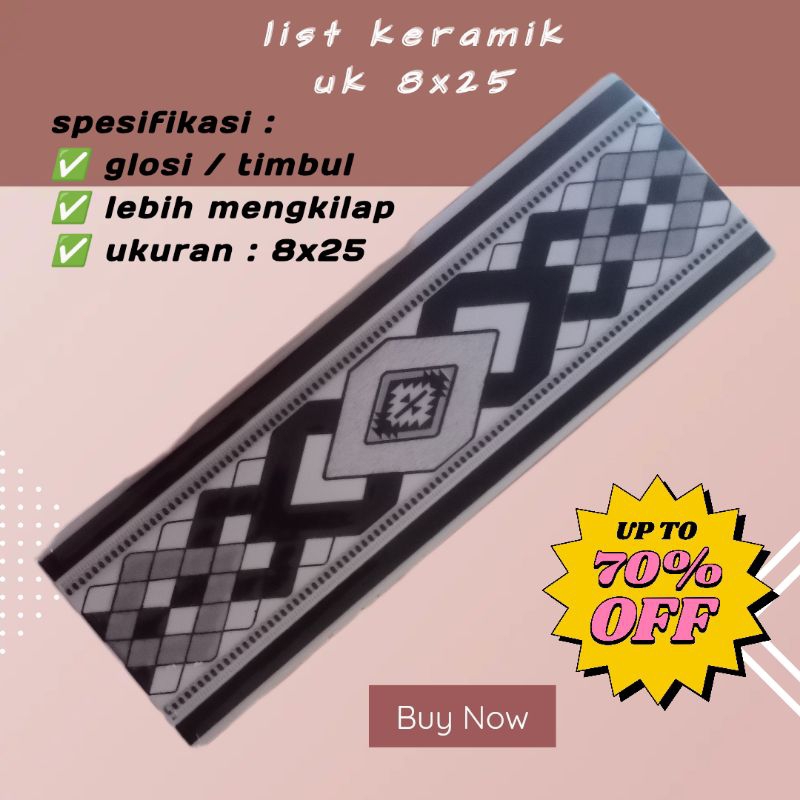 grosir list keramik dinding minimalis motif alfa black ukura. 8x25 list keramik dinding timbul