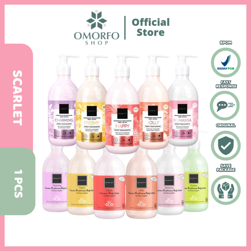[Omorfo] Scarlet scarlett Fragrance Brightening Body Lotion Series / Scarlett Bright Mood Booster Bo