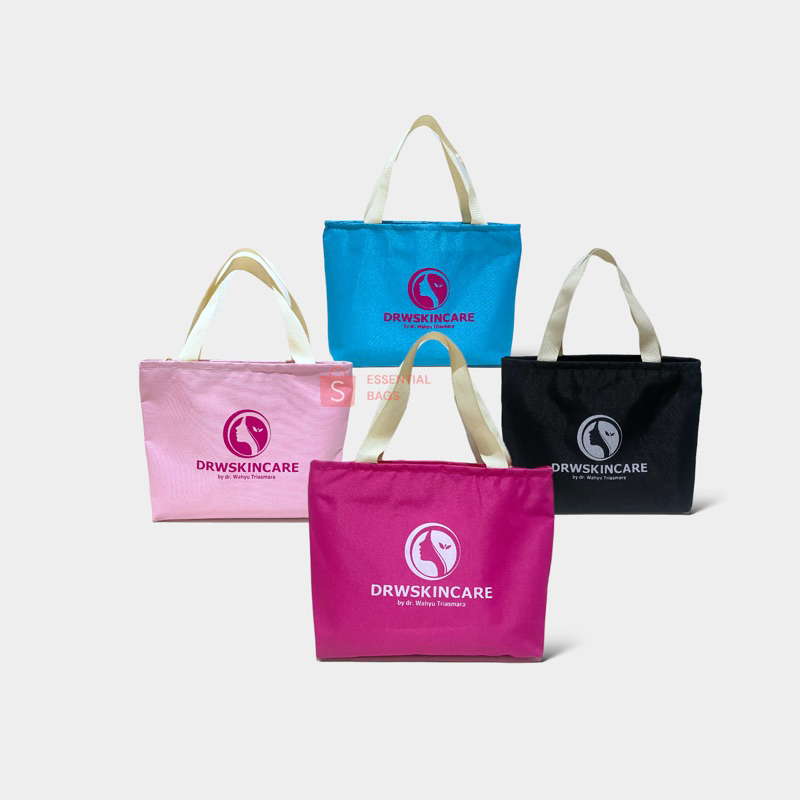 Pouch / Tas Kometik Make Up Jinjing Kanvas Sablon DRW SKINCARE