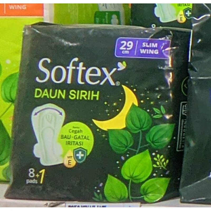 Softex Daun sirih Night 29cm isi 8+1pads