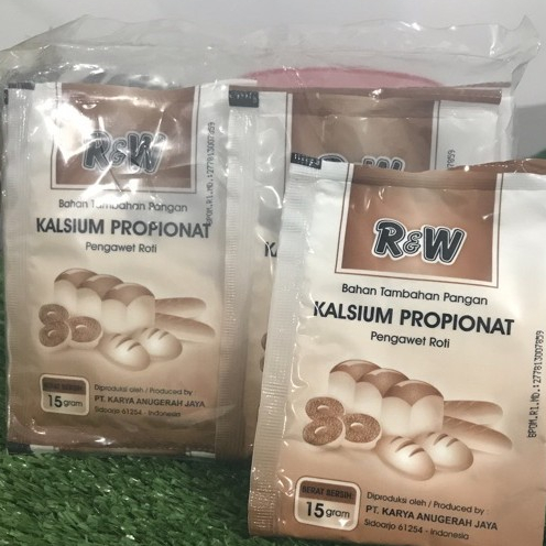 

Kalsium Propionat Pengawet Roti Kue Kering Sachet Rajawali R&W RW 1 Pak isi 10 Pcs 15gram