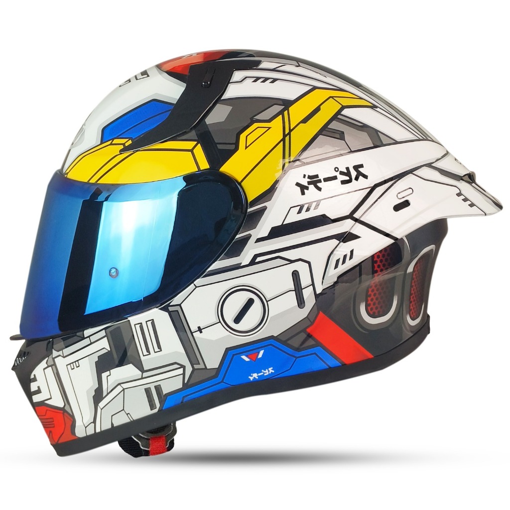 Terlaris Helm Full Face Terbaru Skj Falcon Motif Gundam Helm Full Face Dewasa Sni Skj Falcon Terbaru