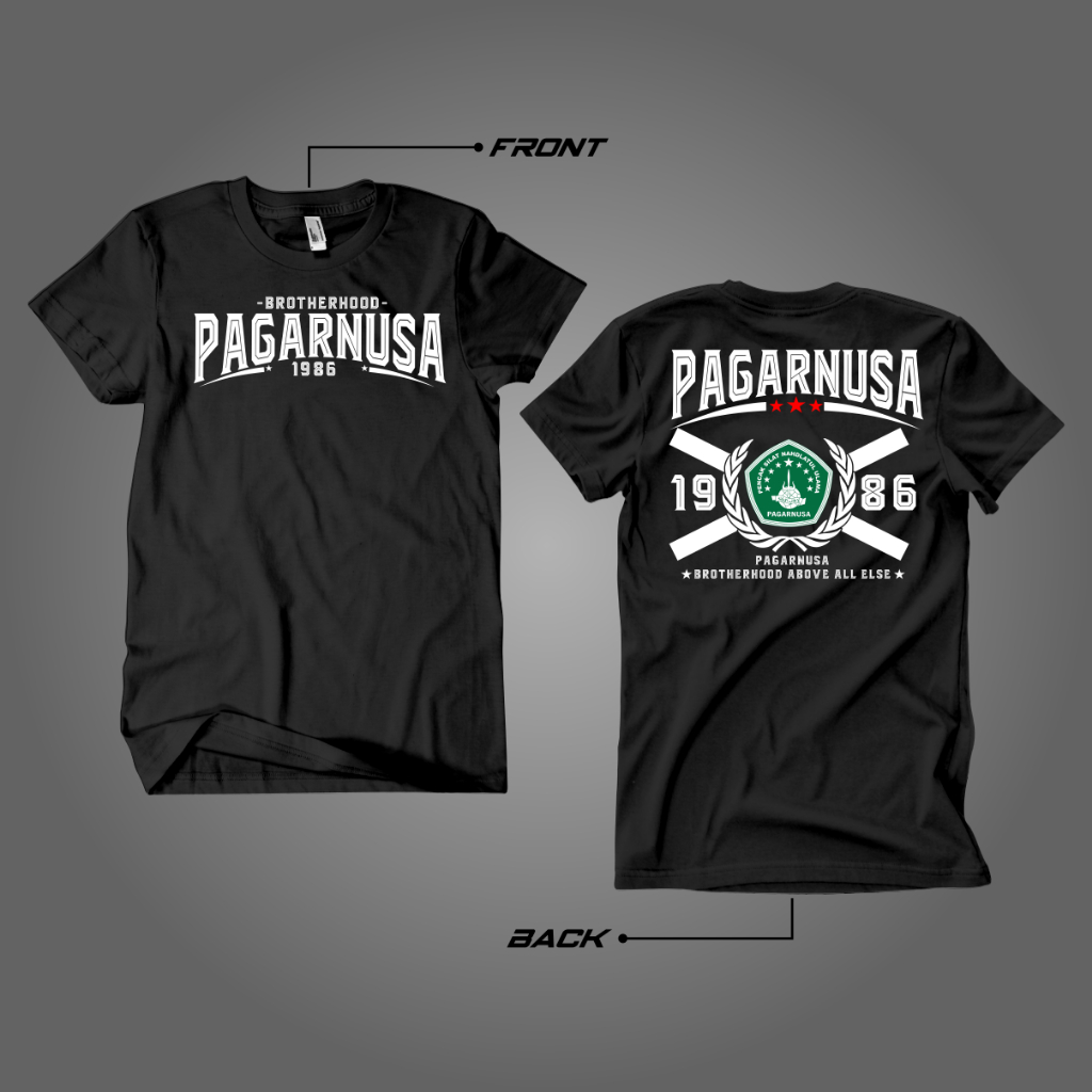 kaos pagar nusa dewasa dan anak