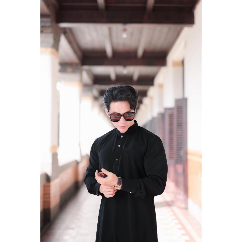 FAVORIT JUBAH SLIMFIT PRIA GAMIS PRIA SLIMFIT JUBAH ZAYEN HITAM JUBAH PRIA MUSLIM JUBBA MODEL